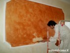Effetti metallici: decorazione effetto rame riquadro  parete, Fiumicino Roma - 2 - Imbianchino Roma